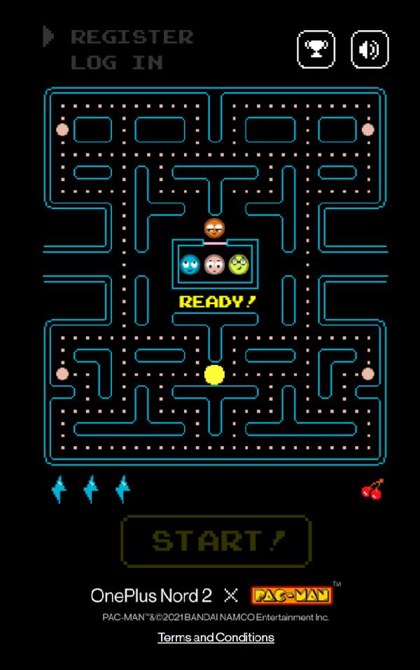 Consigue móvil OnePlus Nord 2 PAC-MAN jugando al Pacman